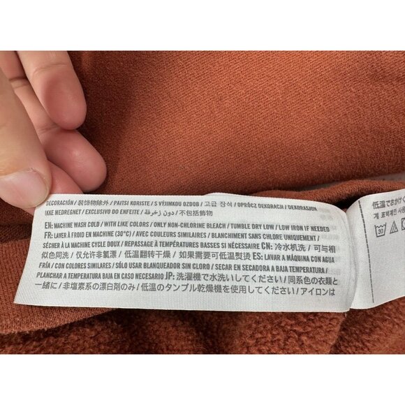 Abercrombie & Fitch Womens Sweatshirt M Rust Soft A&F Cropped Comfy Cozy Casual - Picture 5 of 9